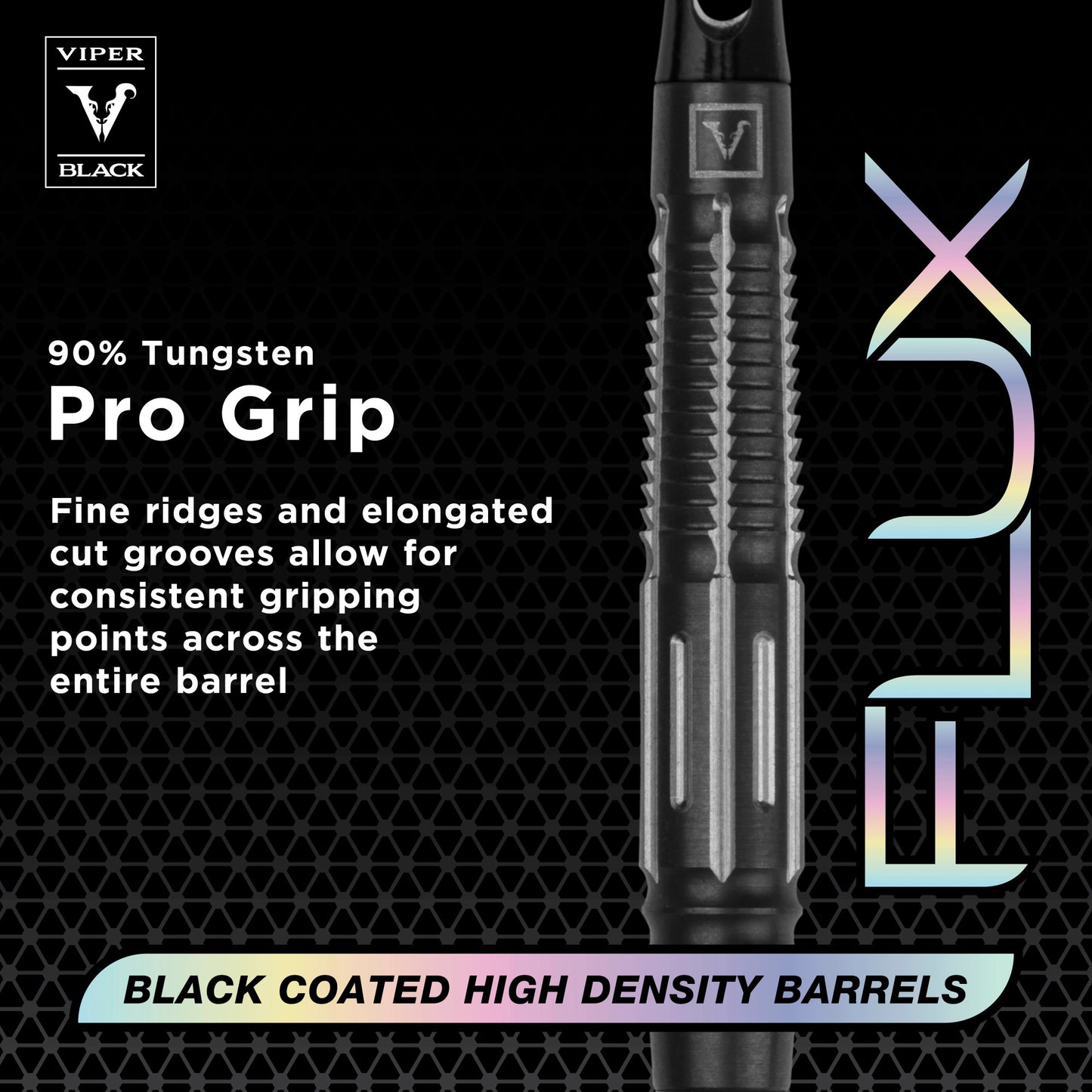Dart Sets – Viper Black Flux 90% Tungsten | Dual-Format Precision Darts Black | 20 Grams