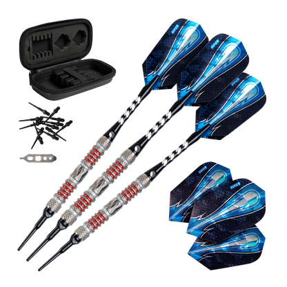 Dart Sets – Viper Astro Tungsten Soft Tip Darts - 18 G - Red