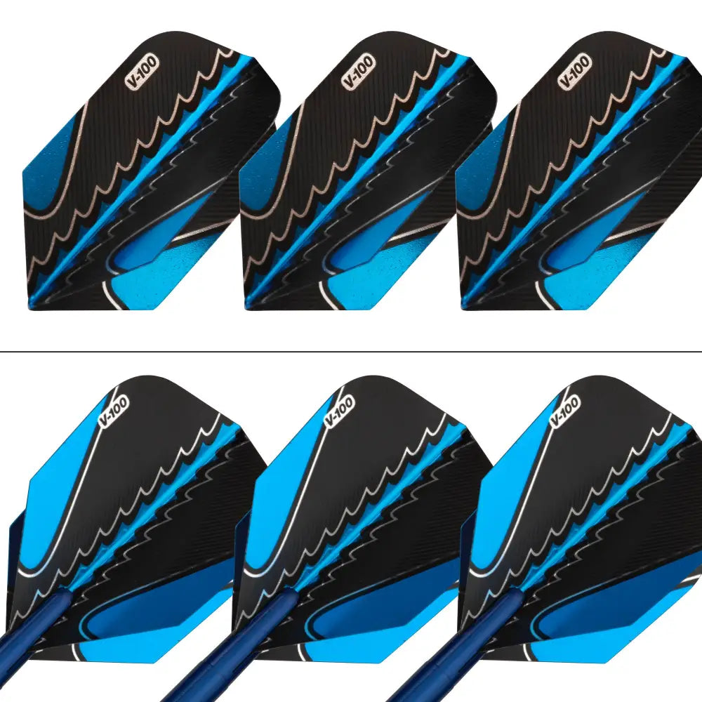 Dart Sets – Viper Black Flux 90% Tungsten | Dual-Format Precision Darts Blue | 20 Grams - Soft Tip Darts