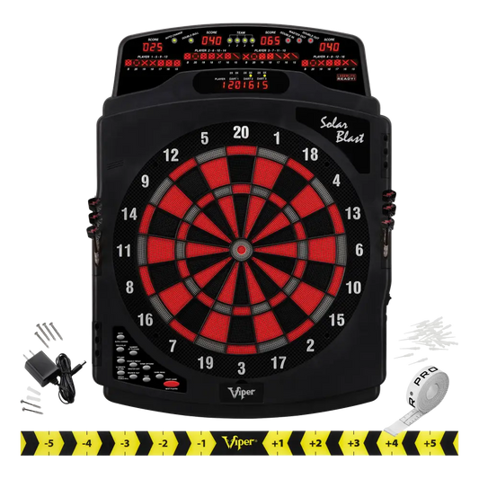 Viper Solar Blast Electronic Dartboard – LED Scoring 43 Games - Electronic Dart Boards